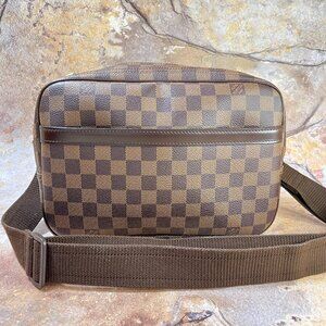 Louis Vuitton Reporter PM Damier Crossbody Bag w/ Box & Dust Bag